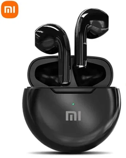 Xiaomi air pro 6 tws sem fio bluetooth fones de ouvido controle toque com microfone alta fidelidade som esporte música: Vermelho