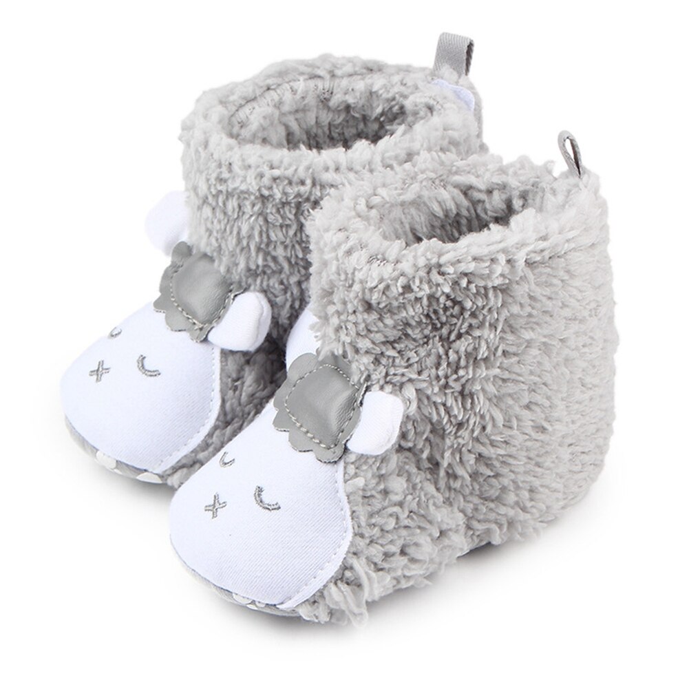 Leuke Cartoon Baby Winter Warm Booties Dier Stijl Fleece Snowboots Non Slip Peuter Babyschoenen Baby Katoen Laarzen: 3 / 3 to 5 months
