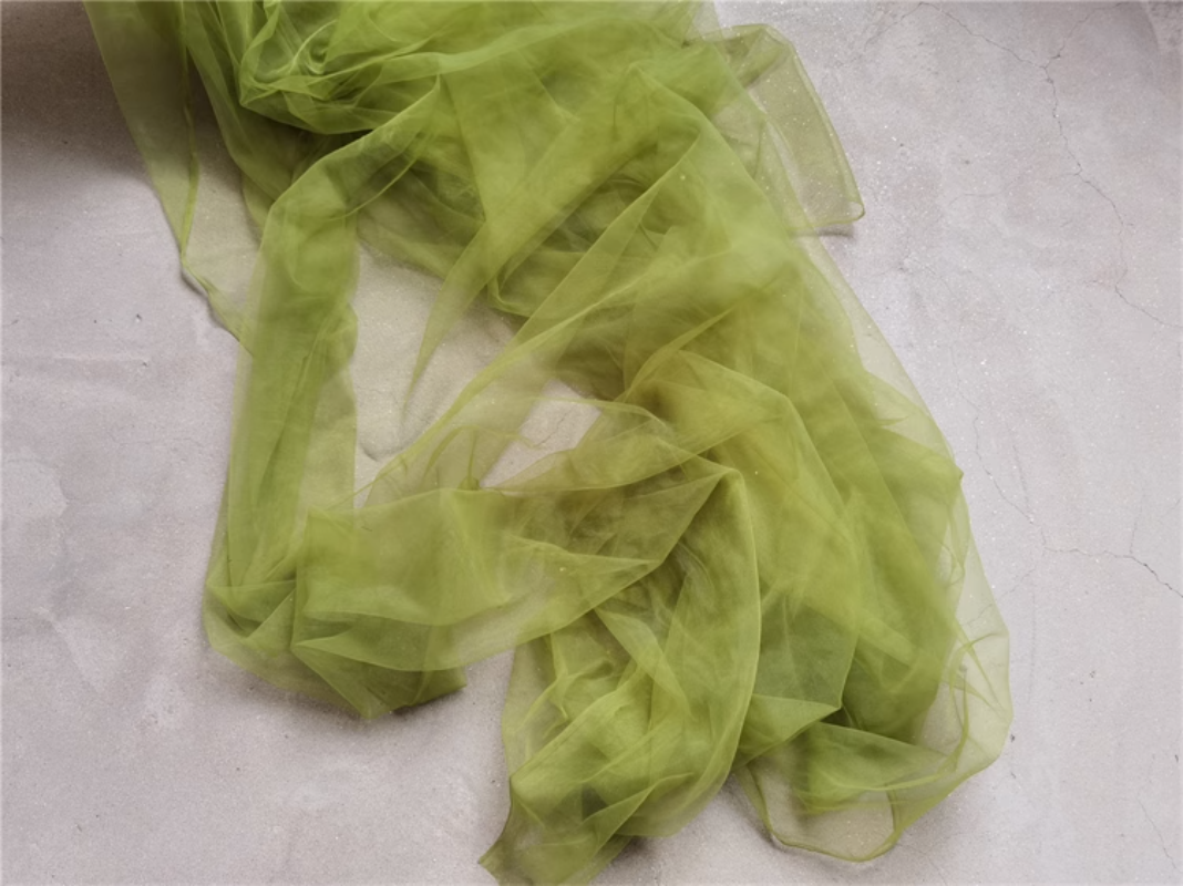 Stretch Mesh Tule Stof Groen En Blauw Diy Achtergrond Gordijn Sjaal Hoofdtooi Sluier Rokken Trouwjurk Stof