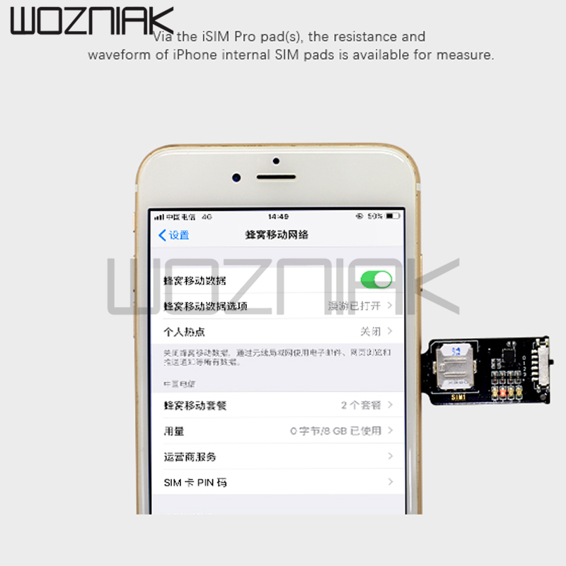 Universal SIM Card Tester For iphone Multifunction Signal Test Tool Network Detection Mechanic iSIM Pro repair slot 1pcs