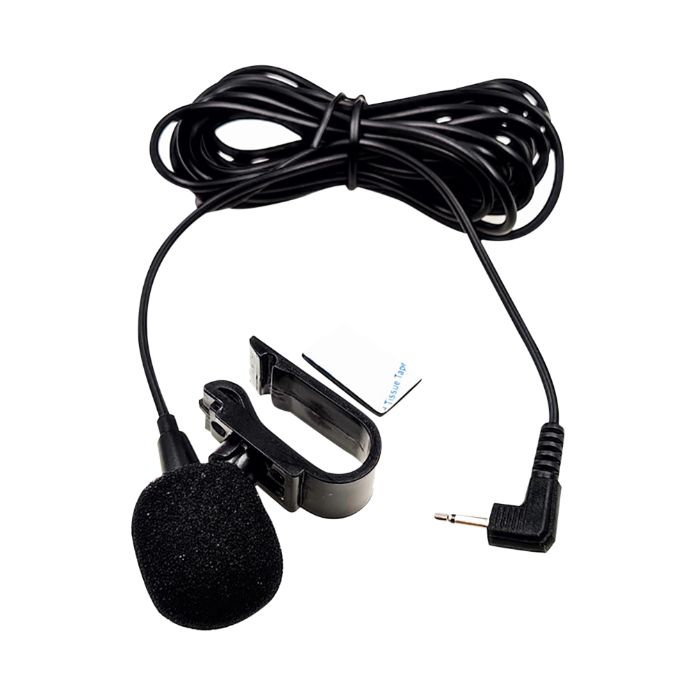 Microphone de voiture 2.5mm Clip Jack Plug micro stéréo Mini Microphone externe filaire 2 pôles Mono câble de voiture avec support mousse coupe-vent