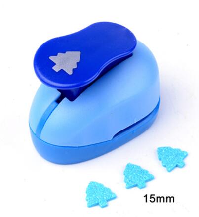 Free Ship many size Christmas Tree Shape craft punch Scrapbooking School DIY Cedar Paper Cutter EVA foam Trees Hole Punches: 15mm