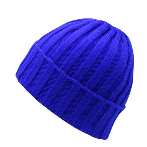 Skullies mössor män vintermössa dam- och #39 ;s vintermössor för kvinnor kepsar sporthuva homme gorro skull kvinnlig stickad mössa: Blå