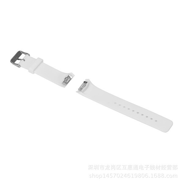 Beaucoup de couleurs Bracelet en Silicone pour Samsung Galaxy Gear S2 R720 R730 Bracelet de remplacement Bracelet pour SM-R720 montre intelligente: WHITE