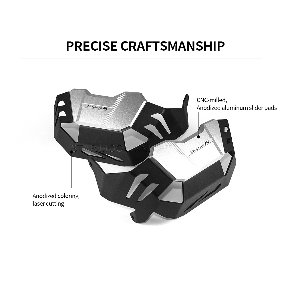 Para BMW R1200R R1200GS R 1200 GS R RnineT R nineT protectores de motor de motocicleta protectores de culata cubierta protectora de cilindro