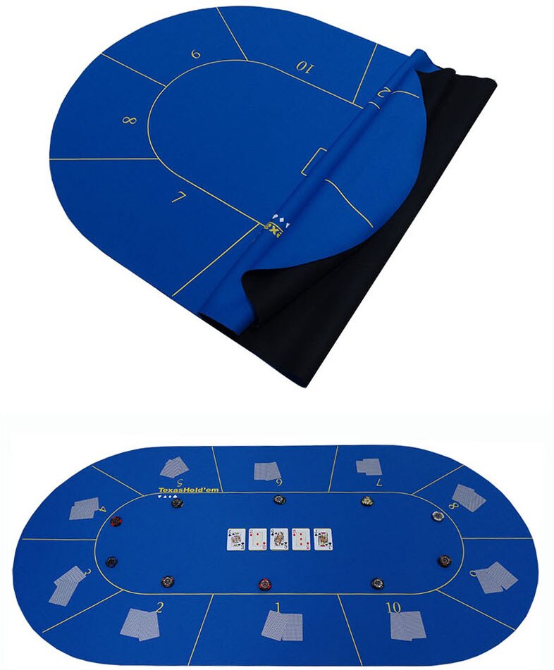 Alfombra de goma para póker, Texas Hold'em tapete de juego, tamaño de distribución de mesa de Casino: 90cm x 180cm, 1 unidad