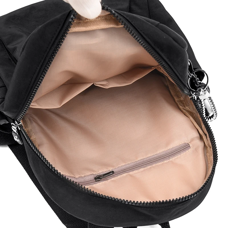 Wasserdichter nylon-rucksack für damen, schulrucksack für teenager-mädchen, schultertasche, reiserucksack