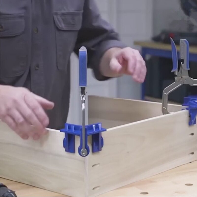 Right Angle Fixing Tool Multifunctional Fixed Hole Punch Woodworking 90 Degree Fixed Tool T-Joint Beveled Angle Clip