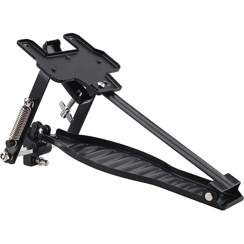 Trommepedal sort aluminiumslegering børnestativ trommer pedalsæt med trommeslagerstang og trommenøgle