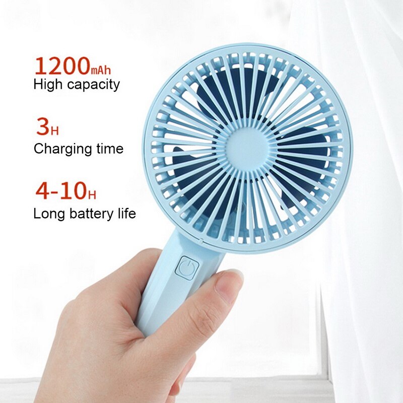 Ventilateur personnel Rechargeable portatif d'usb de ventilateur tenu dans la main avec 3 vitesses réglables