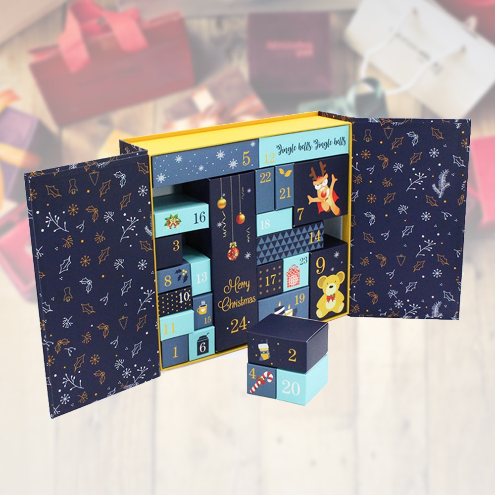 Christmas Box Countdown Calendar Box Beautiful Christmas Countdown 24 Drawers Creating Festival Atmosphere