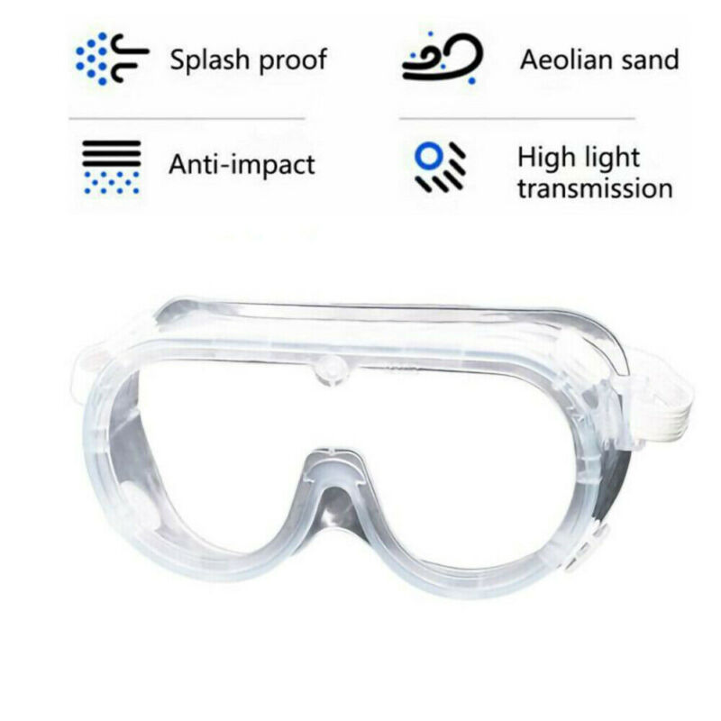 Anti Fully Sealed Safety Goggles Glasses Eye Protection Work Lab Anti Dust Clear Eyewear Goggles
