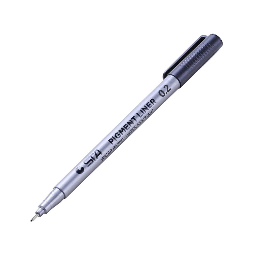 1PC Precision Micro Line Pens Waterproof Archival Artist Drawing I Brush Supplies #30J06: C