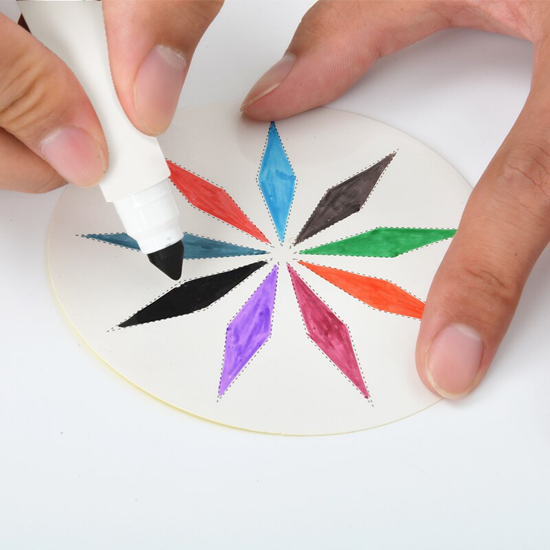 DIY Papier Spinner Rad freundlicher Lustige Spielzeug Autismus Zappeln Sensorischen betonen Linderung Schule Spielzeug