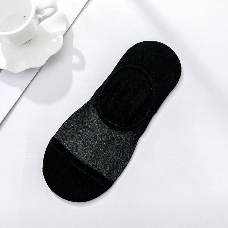 rainbow stripe Transparent Silk Socks Women Ultra-thin spring summer socks style Japan Glass fiber Invisible socks: 8