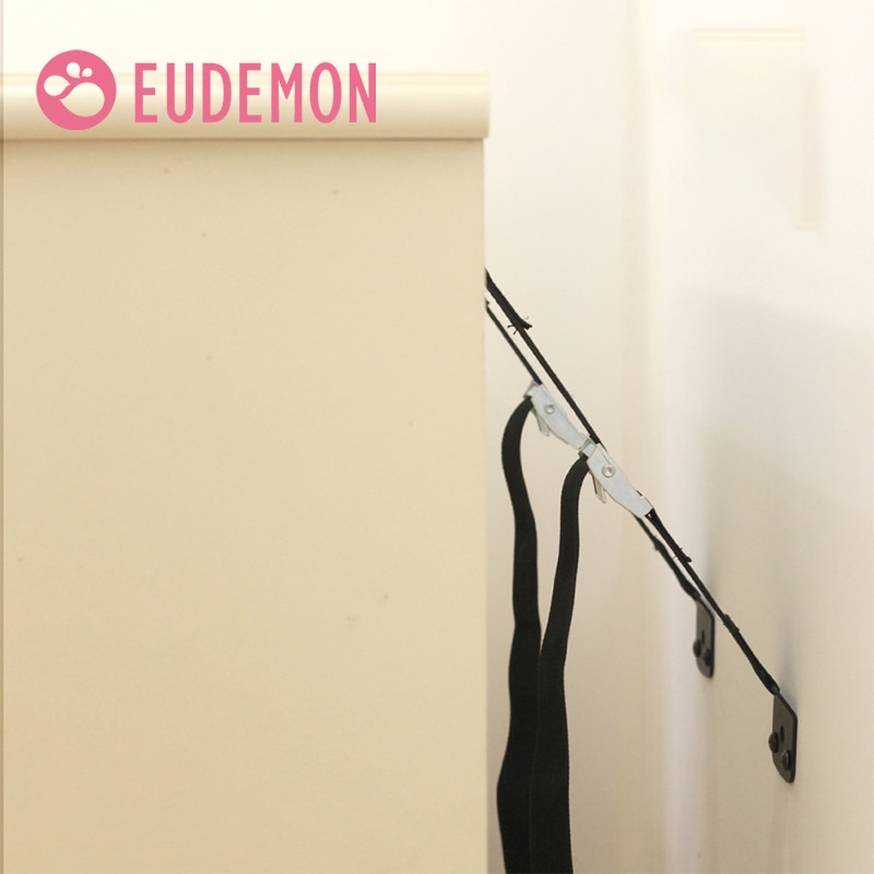 EUDEMON 2pcs Baby Safety Lock Anti Tip Straps For Flat TV Children Protection Furniture Baby Security Wall Strap Kids Safety