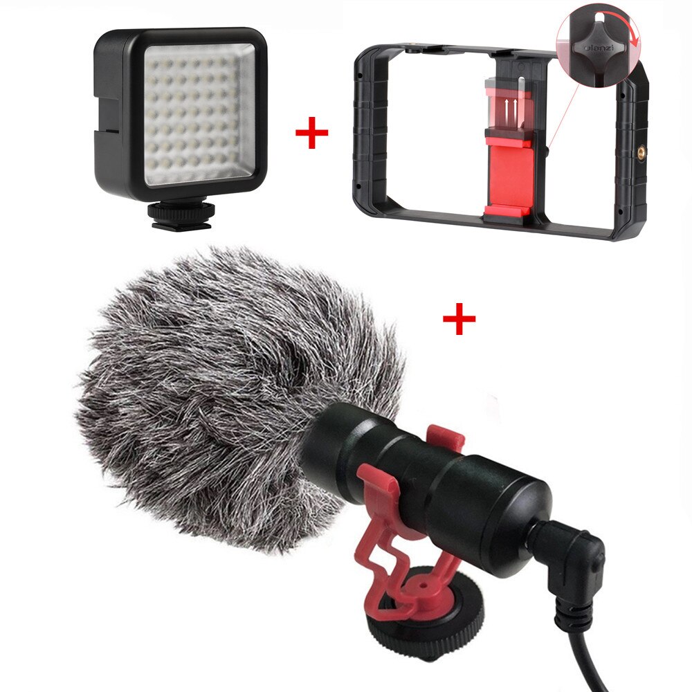 Ulanzi U Rig Pro Smartphone Video Rig Hand Grip Filmmaking Case Phone Video Stabilizer Handheld Tripod Mount for iPhone Android: Set 2