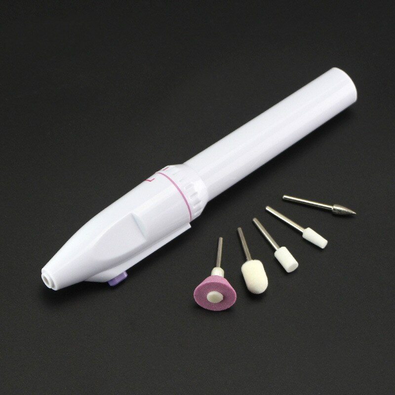 5 in1 Electric Mini Nail Machine Art Drill Carve Grinder Polisher Set Portable Nail Tools