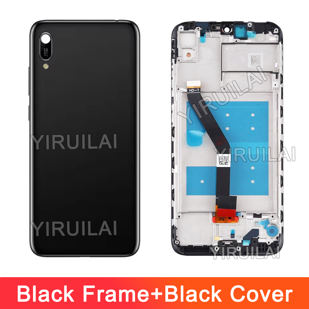 Pantalla LCD de 6,09 pulgadas para Huawei Y6 /Y6 pro MRD-LX1F reemplazo de la pantalla táctil con marco para Honor 8A JAT-LX1/LX3 LCD: NAVY