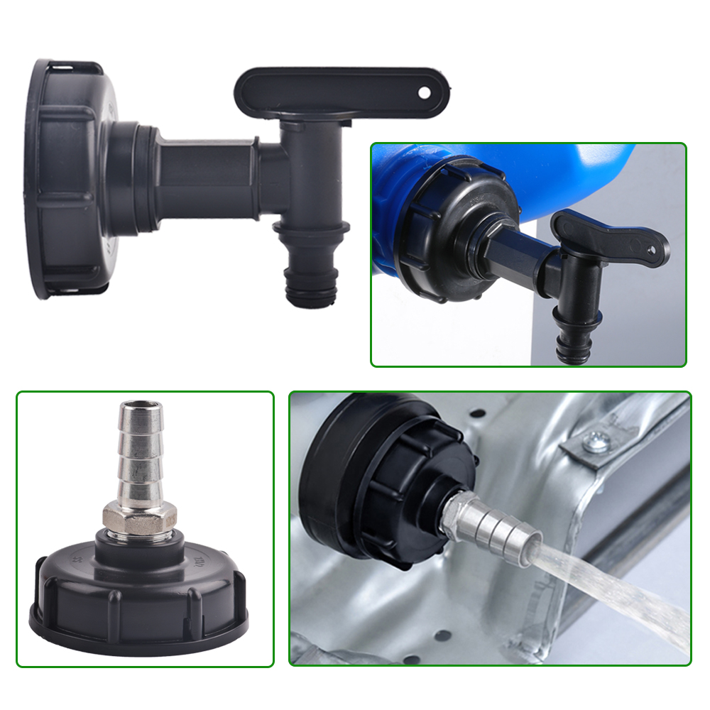1/2" 3/4" 1" Female Thread IBC Tank Adapter Water Tap Connectors Valve Replacement Fittings Garden Agriculture Irrigation Tools