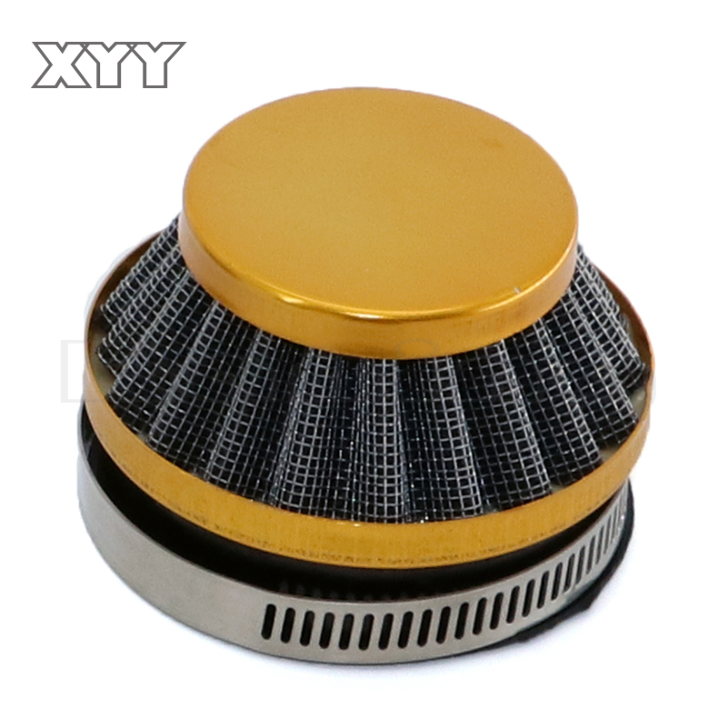 Filtro de aire colorido Mini Moto 42mm 58mm compatible con 2 tiempos 37cc 47cc 49cc Mini ATV Quad Dirt Bike Pocket Bike Pit Bike: Caqui