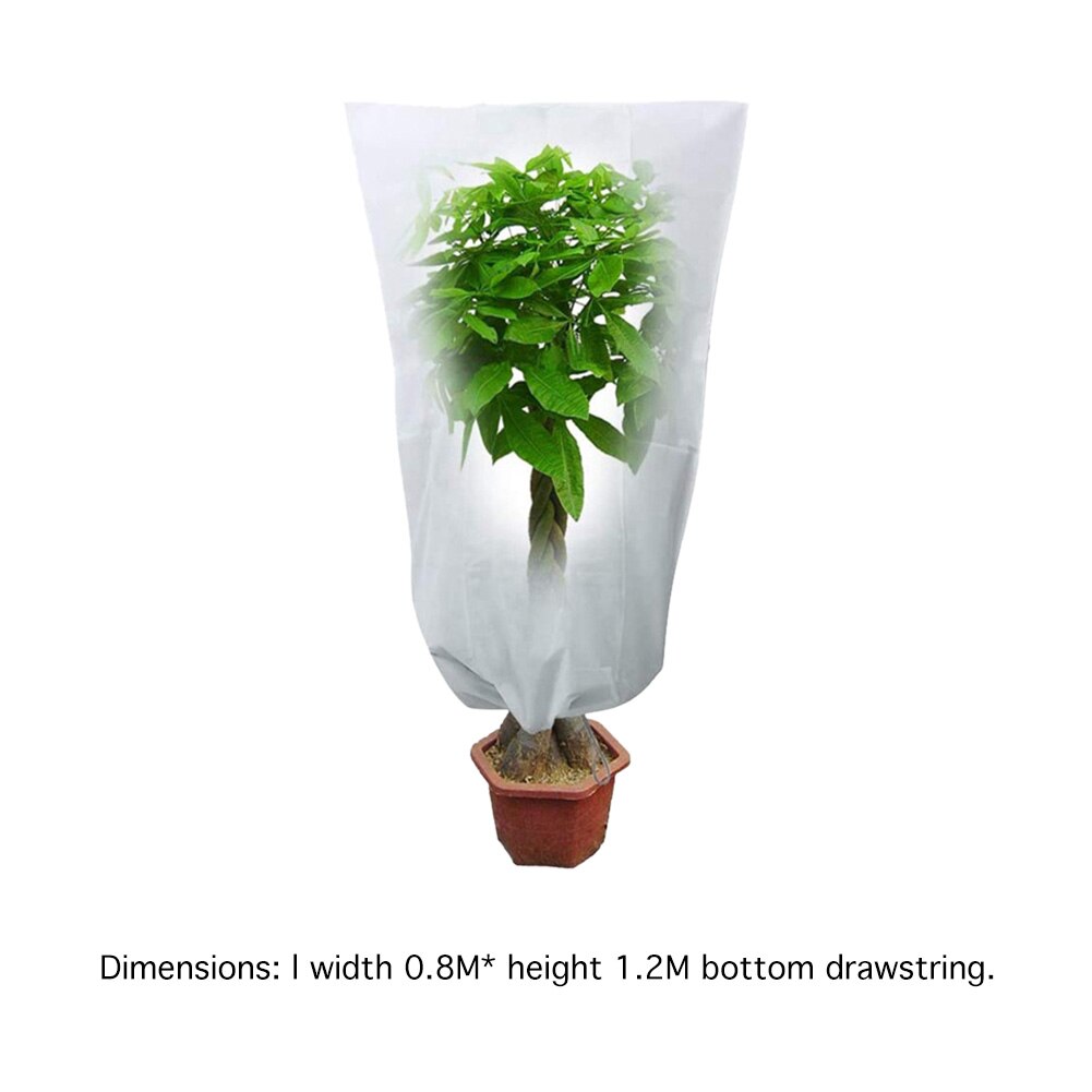 Anlage Schutz Abdeckung Stoff Winter Baum warm Schutz Abdeckung Frost-nachweisen Garten Blumen Tasche mit Kordelzug: L