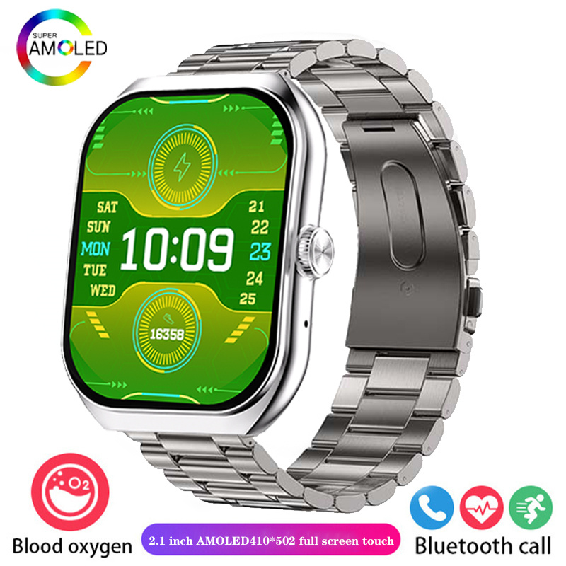 2024 nowy inteligentny zegarek AMOLED połączenie Bluetooth monitorowanie tlenu my krwi 100 tryb sportowy IP68 wodoodporny męnarty smartwatch dla androida IOS: Różowy
