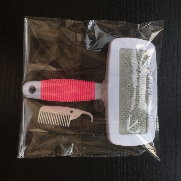 Haar Entfernung Kamm für Hunde Katze Detangler Pelz Trimmen Dematting Deshedding Pinsel Pflege Werkzeug Für verfilzte Lange Haar Lockige Haustier: Rosa / L