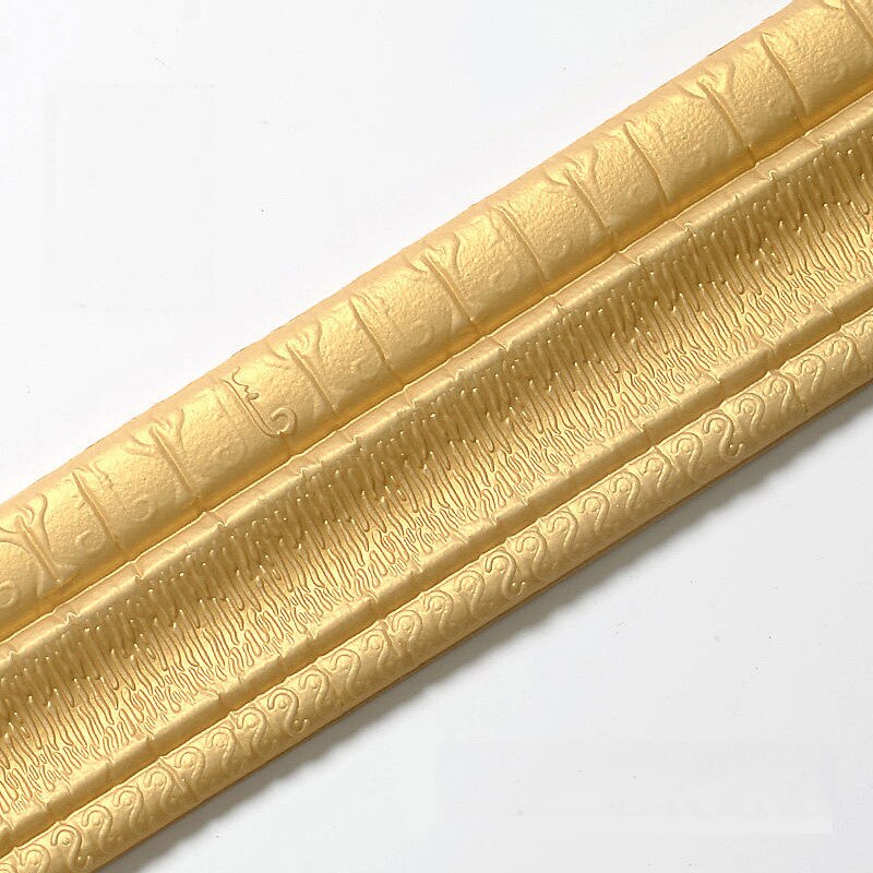 Skirting waist line foam wall stickers self-adhesive background Wall Border decorative border line anti-collision sticker: A