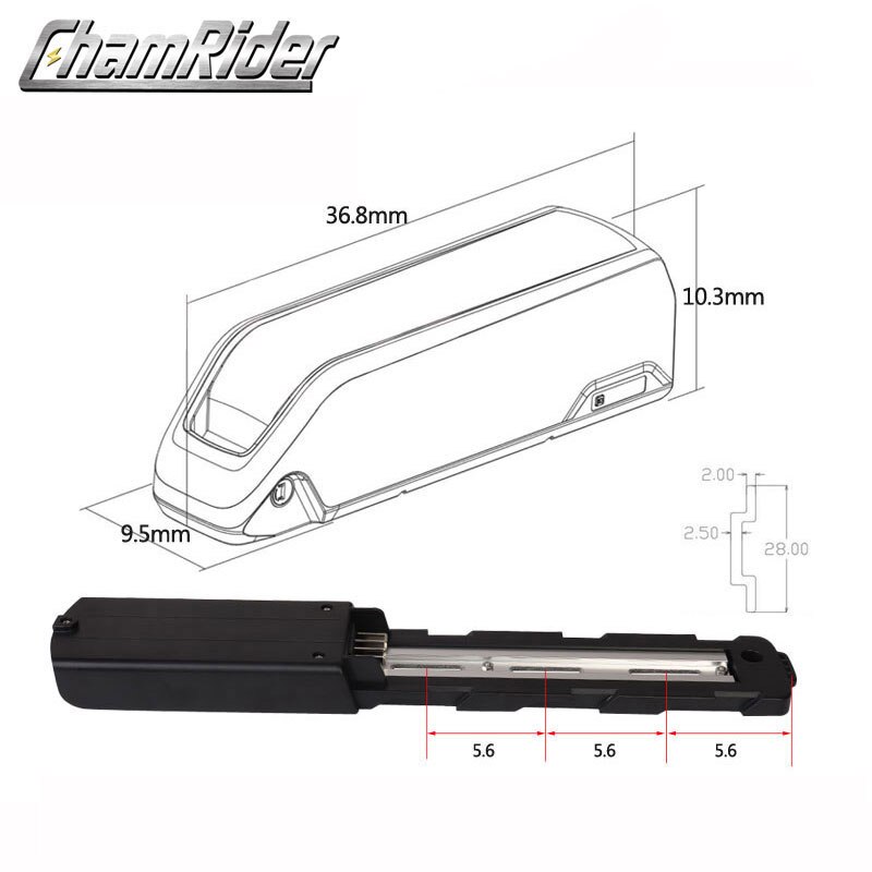 Batterij Case Polly 4C Batterij Doos Elektrische Fiets Batterij Behuizing Down Buis Onderbuis E-Bike 21700 Cellen 10S4P 13S3P nickle Strips