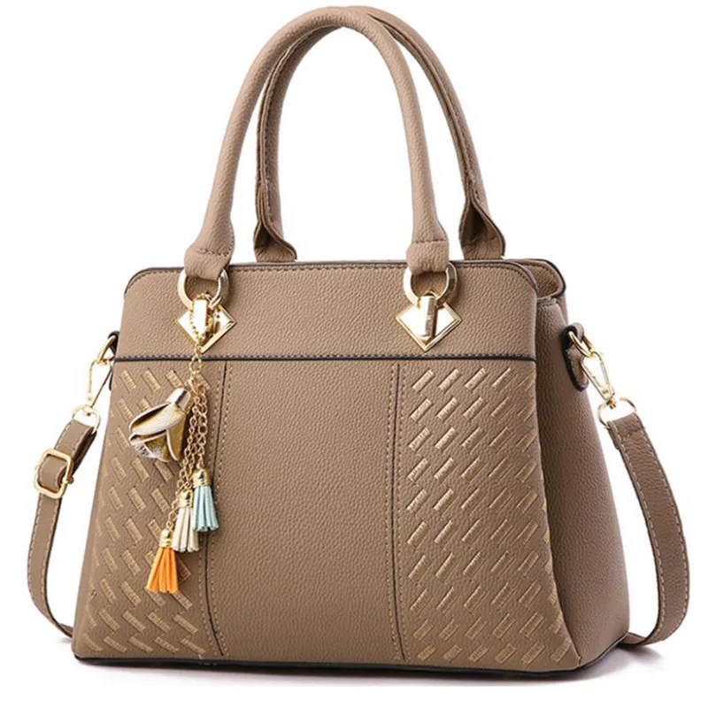 Faux lederen draagtas tas voor vrouwen, grote draagtas luxe designer