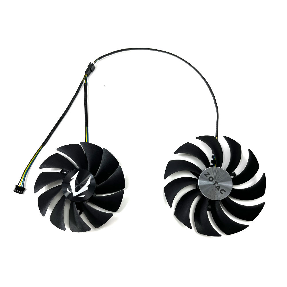 ventilador GPU blanco RTX 3060 AMP de 88MM/100MM, para Zotac RTX 3060 Ti, RTX 3060 AMP blanco, ventilador de refrigeración de tarjeta de vídeo RTX 3070 de doble borde: Rojo