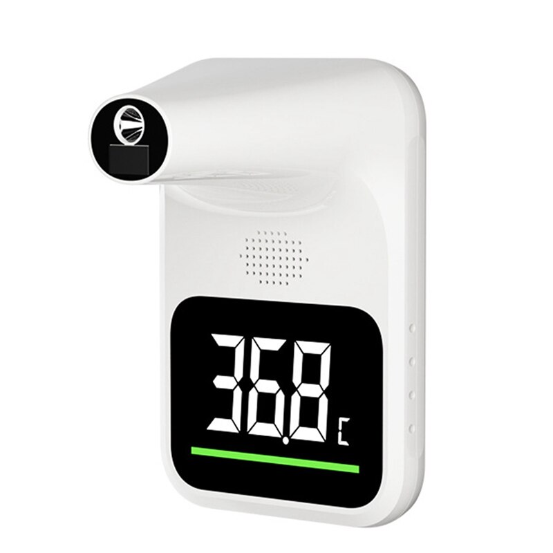Wall Mounted Body Thermometer Infrared Forehead Thermometer LED Dual Screen Display For Public Places Adults Child Elder