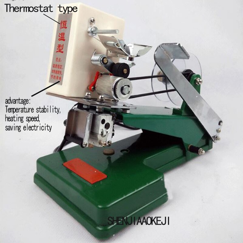 DY-6B Manual Direct Thermal Constant Temperature Color Band Code Machine Print Production Date Printing Machine Carbon Band Tool