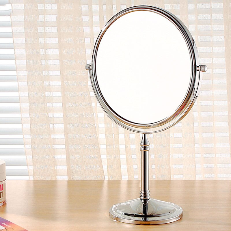 Bureau spiegel, dubbelzijdig schoonheid spiegel, Europese stijl koperen badkamer, spiegel