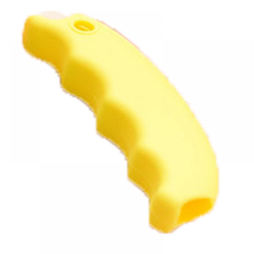 Siliconen Haken Voor Opknoping Handtas Mand Boodschappentas Houder Draagtas Handvat Comfortabele Grip Beschermen Handgereedschap: YELLOW