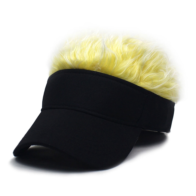 Gorra de béisbol con pelos con púas, peluca, sombrero de béisbol con pelucas con púas, sombrilla concisa informal para hombres y mujeres, visera ajustable, 2022: Color vino