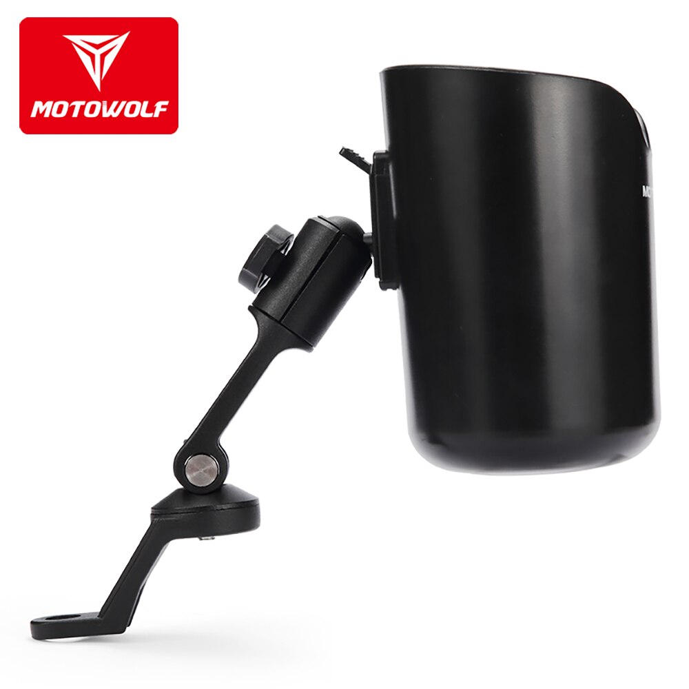 Motowolf rękawice motocyklowe rura telefon komórkowy butelka wody drink Puchar uchwyt uchwyt schowek dla BMW Honda zwycięstwo Yamaha