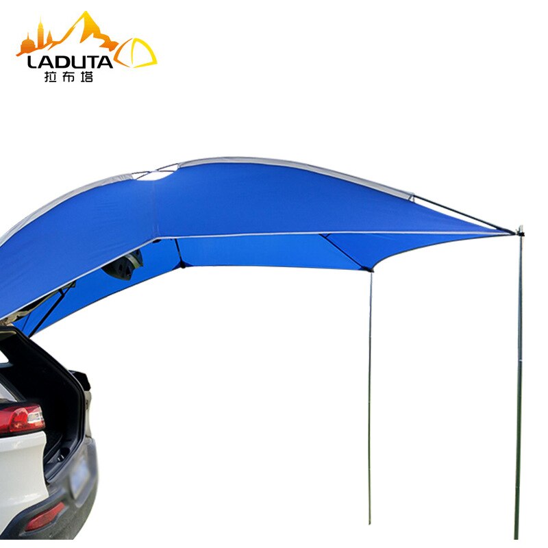 Toldo lateral para maletero de coche y SUV, tienda de techo impermeable, toldo UV para acampar al aire libre: Blue