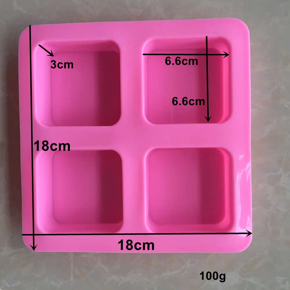 Silicone Rectangle Cake Pan Square Soap Molds Pudding Muffin Loaf Brownie Cornbread Mould: Beige