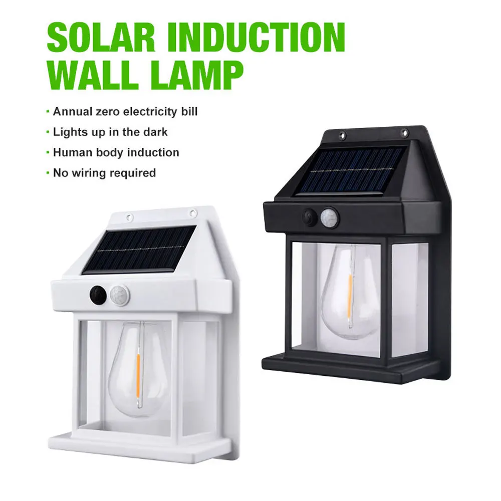 Aplique Solar de pared para exteriores, lámpara con Sensor de movimiento, accesorios de iluminación Exterior impermeables para casa, Patio, porche, garaje