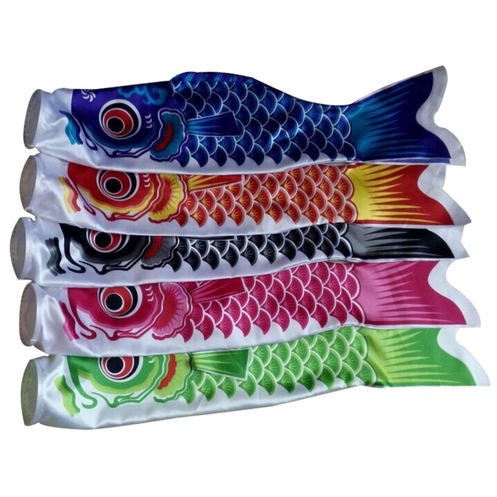 55cm Koi Nobori étanche japonais carpe vent chaussette Streamer suspendus coloré poisson drapeau décor cerf-volant Koinobori pour les enfants