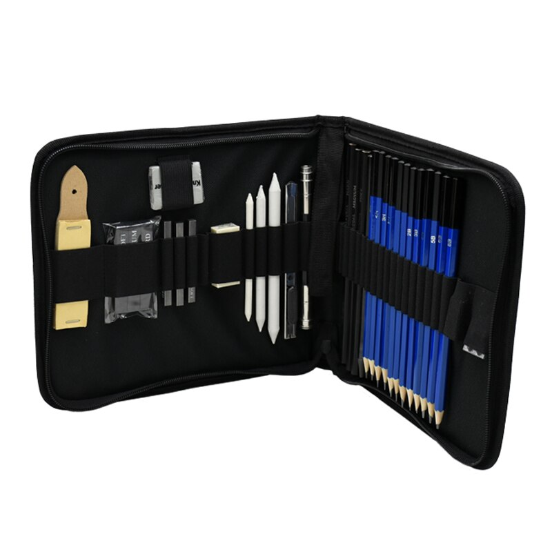 1 set Sketch pencil set charcoal full set of student entry tools painting beginner sketch pen art supplies