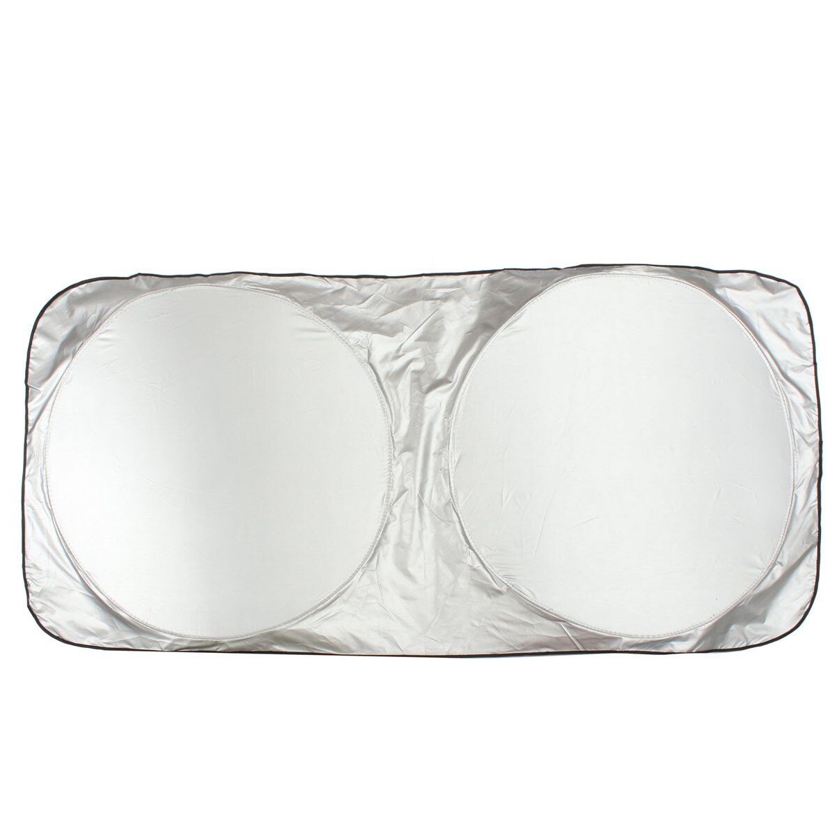 190 x 90cm sølv dobbelt ring foldebil forbagrude solskærm solskærm forrude blok dæksel passer til suv bil styling