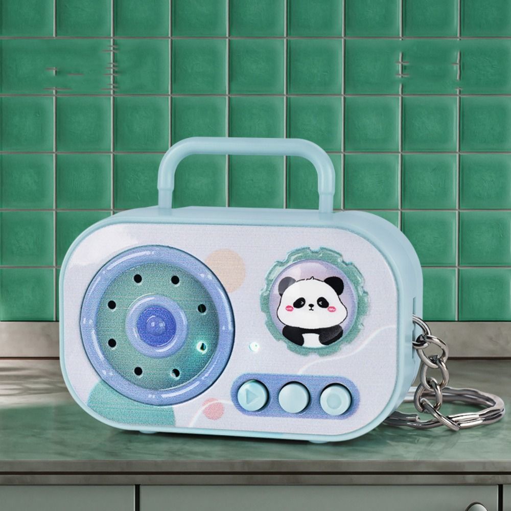 Puede grabar música grabadora que cambia de voz llavero grabadora de casete con música grabadora de cinta Retro llavero cinta grabable