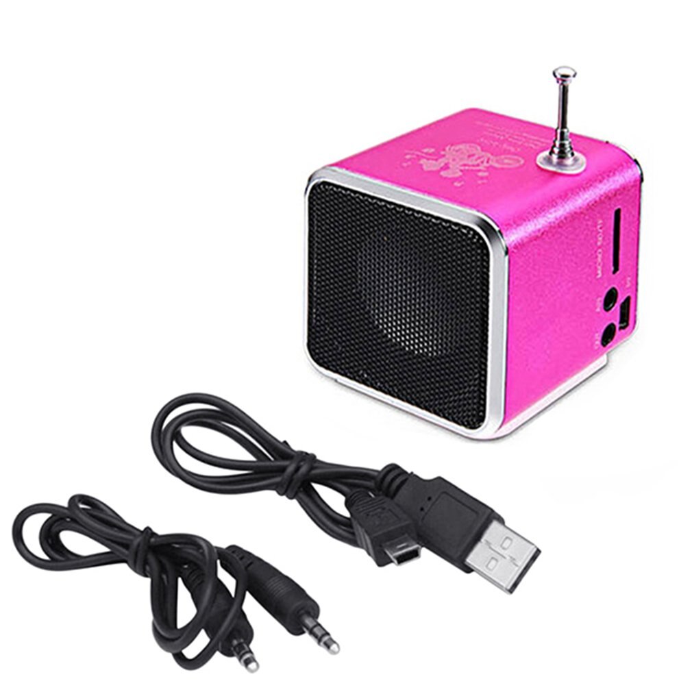 Draagbare Td-V26 Digitale Fm Radio Speaker Mini Fm Radio Ontvanger Met Lcd Stereo Speaker Ondersteuning Micro Tf Card