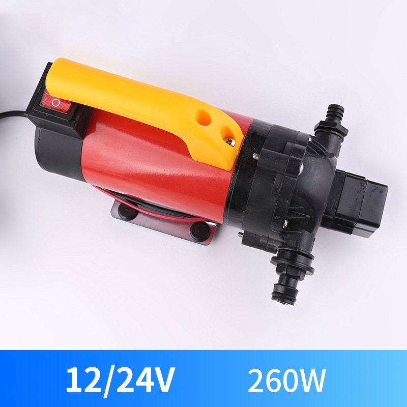 12V 24V Horizontal Diaphragm pump Electric Sprayer Water Pump Car Wash Pump Booster Pump