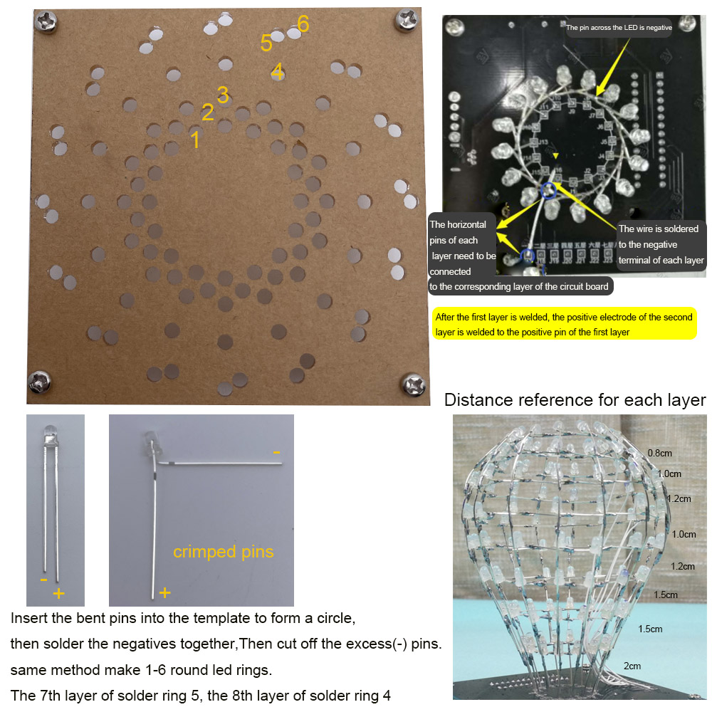 Diy Elektronische Kit Led Licht Kubus Bal Multicolor 16 Soort Knipperende Modus Remote Gecontroleerd Circuit Leren Solderen Onderwerp