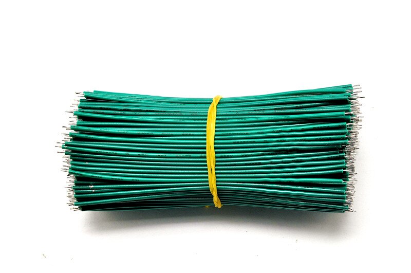 100PCS/Lot PCB Solder Cable 24AWG 10CM Fly Jumper Wire Cables Tin Conductor Wires: Green
