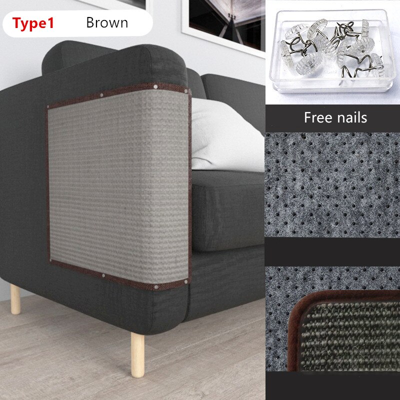 Cats Scratch Board Sisal Pad Toy Sofa Furniture Protector Cat Claw Care Product Cats Scratcher Paw Pad with Invisible Nail